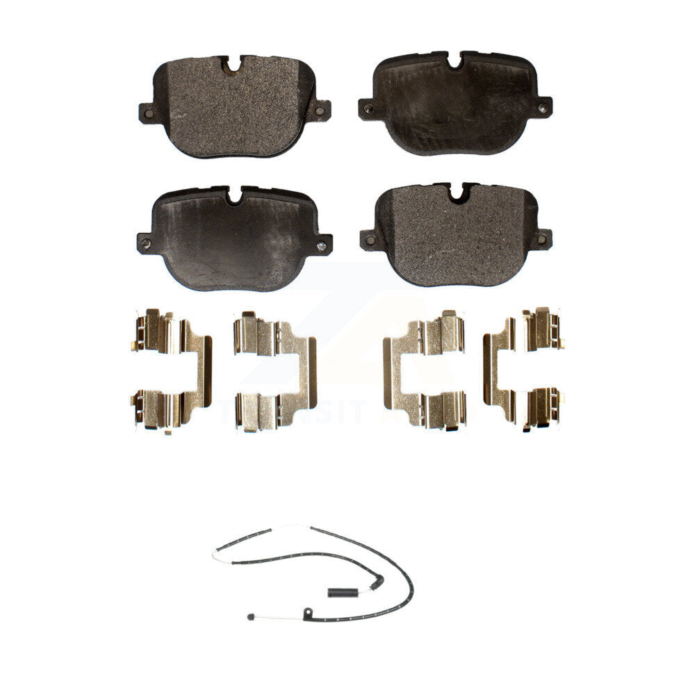 Semi-Metallic Disc Brake Pads And Wear Sensors Rear Kit For Land Rover Range