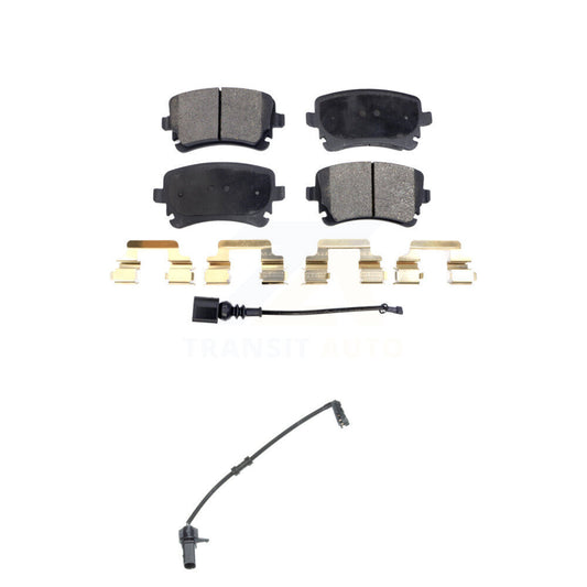Semi-Metallic Brake Pad Extra Wear Sensor Rear Kit For Audi A8 Quattro 6.0L/4.2L