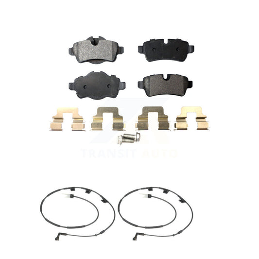 Semi-Metallic Disc Brake Pads And Wear Sensors Rear Kit For Mini Cooper
