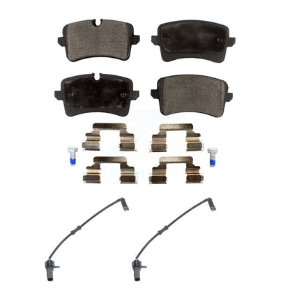 Semi-Metallic Disc Brake Pads And Wear Sensors Rear Kit For Audi A8 Quattro