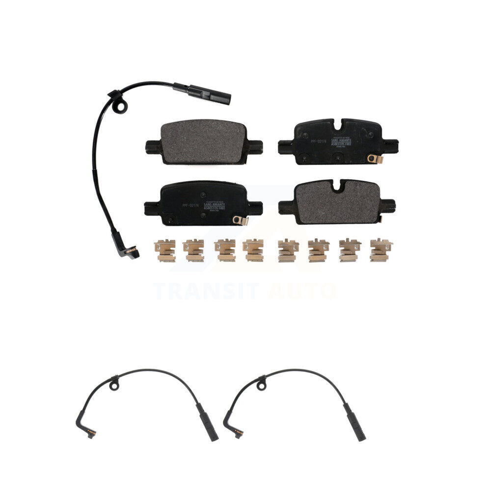 Semi-Metallic Brake Pad & Extra Wear Sensor Rear Kit For GMC Chevrolet Silverado