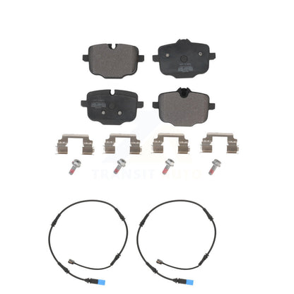 Semi-Metallic Disc Brake Pads And Wear Sensors Rear Kit For BMW X5 X7 X6