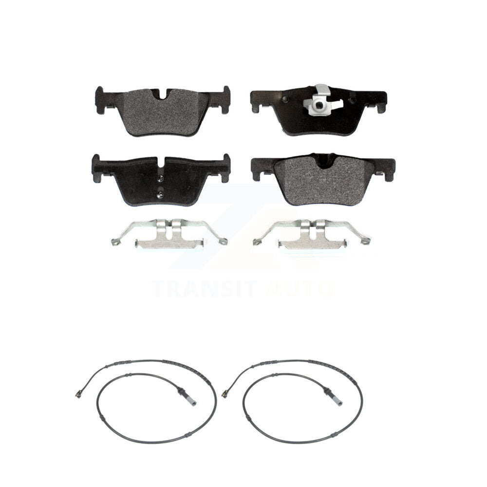 Semi-Metallic Brake Pads Wear Sensor Rear Kit For BMW 328i xDrive 330i 320i 428i