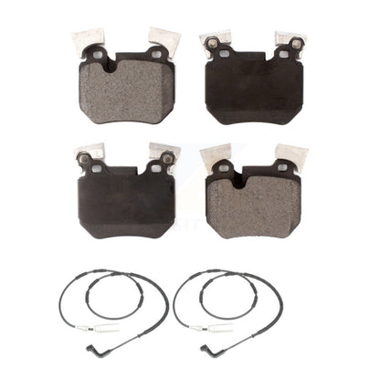 Semi-Metallic Disc Brake Pads And Wear Sensors Rear Kit For BMW 135i 135is 3.0L