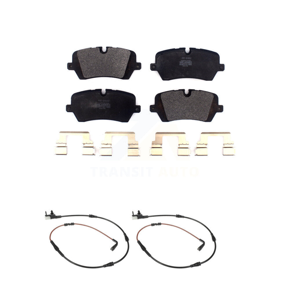 Semi-Metallic Disc Brake Pad And Wear Sensor Rear Kit For Land Rover Range Sport