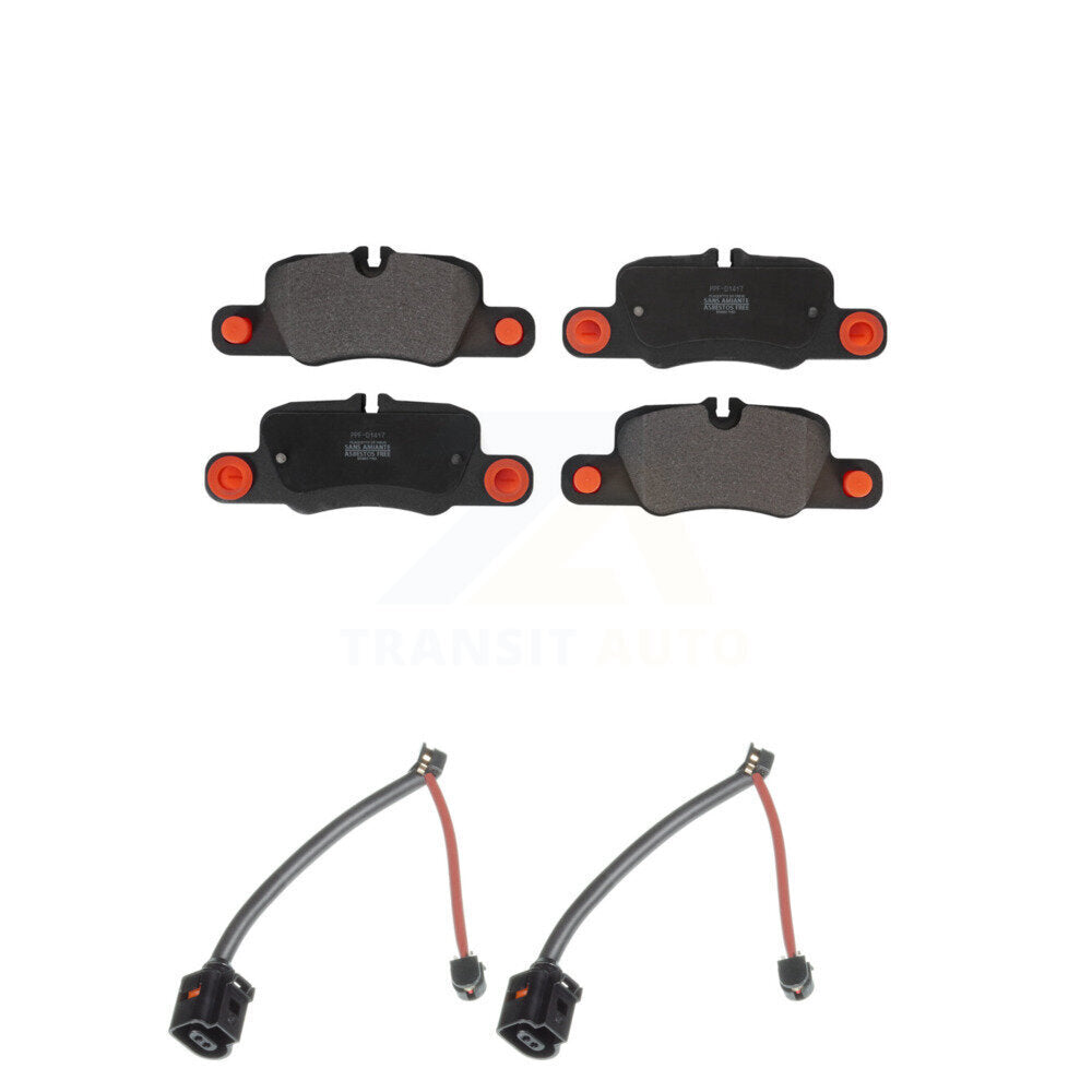 Semi-Metallic Disc Brake Pads And Wear Sensors Rear Kit For Porsche Panamera