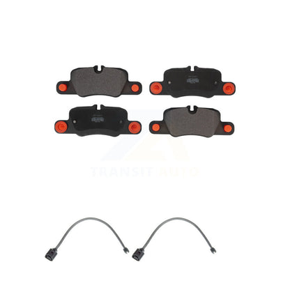 Semi-Metallic Brake Pad & Wear Sensor Rear Kit For Porsche Panamera with Harness