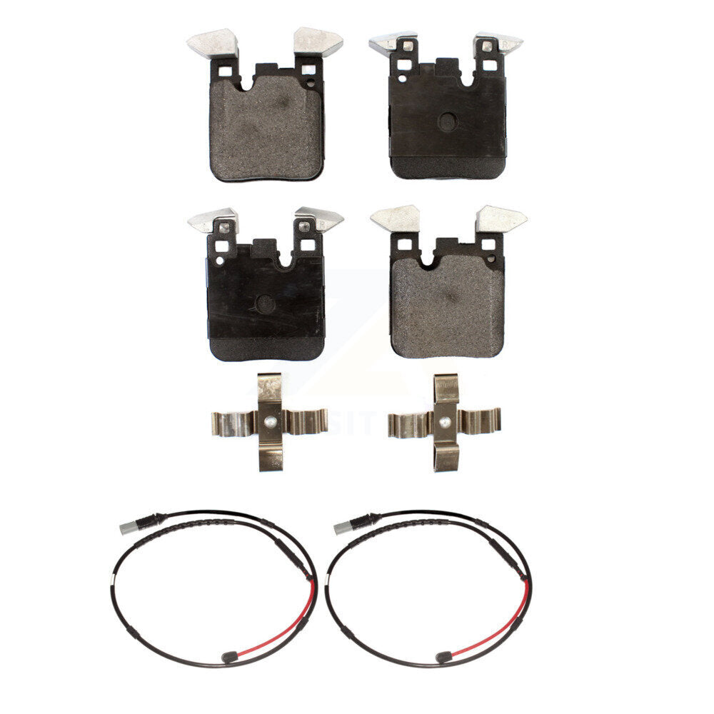 Semi-Metallic Disc Brake Pads And Wear Sensors Rear Kit For BMW M3 M2