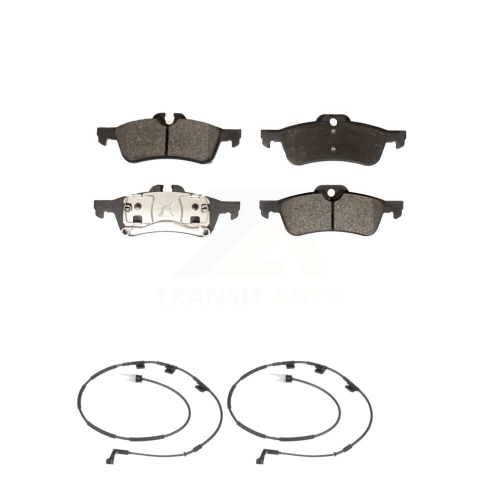 Semi-Metallic Disc Brake Pads And Wear Sensor Rear Kit For 2006 Mini Cooper 1.6L
