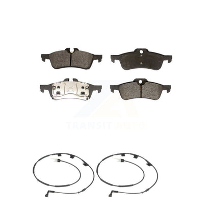 Semi-Metallic Disc Brake Pads And Wear Sensor Rear Kit For 2006 Mini Cooper 1.6L