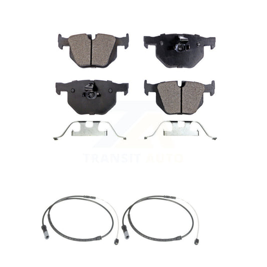 Semi-Metallic Disc Brake Pads And Wear Sensors Rear Kit For BMW X5 X6