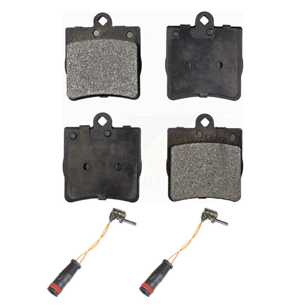 Semi-Metallic Disc Brake Pads & Wear Sensor Rear Kit For Mercedes-Benz C230 C240