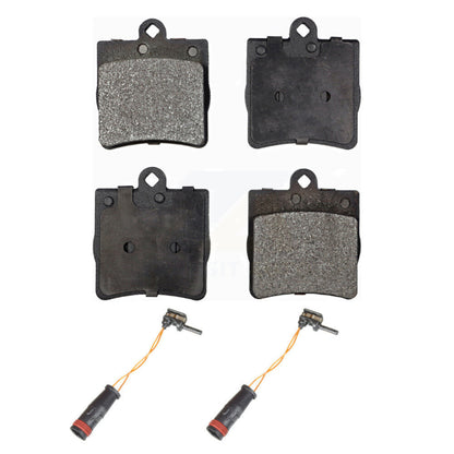 Semi-Metallic Disc Brake Pads & Wear Sensor Rear Kit For Mercedes-Benz C230 C240