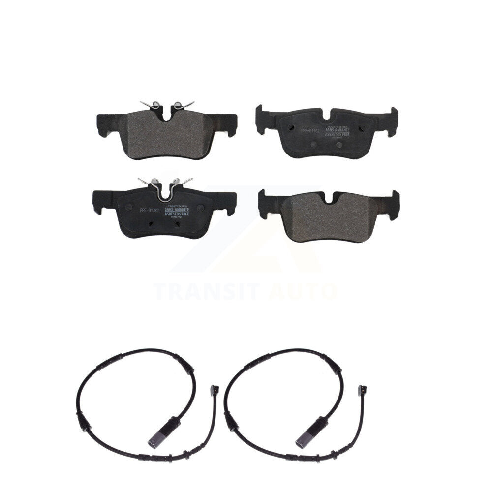 Semi-Metallic Brake Pad & Wear Sensor Rear Kit For BMW X1 Mini Cooper Countryman