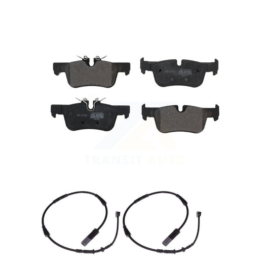 Semi-Metallic Brake Pad & Wear Sensor Rear Kit For BMW X1 Mini Cooper Countryman