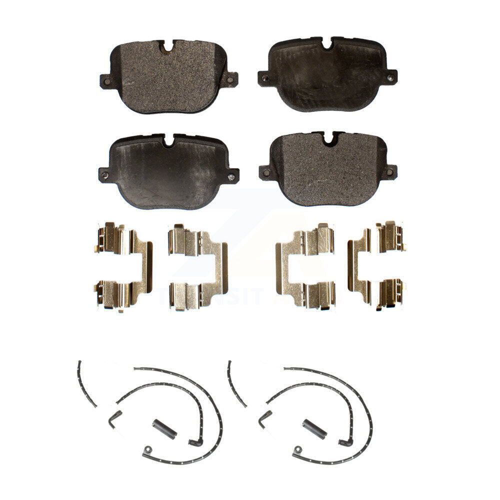 Semi-Metallic Disc Brake Pads And Wear Sensors Rear Kit For Land Rover Range
