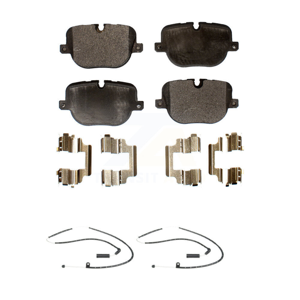 Semi-Metallic Disc Brake Pads And Wear Sensors Rear Kit For Land Rover Range