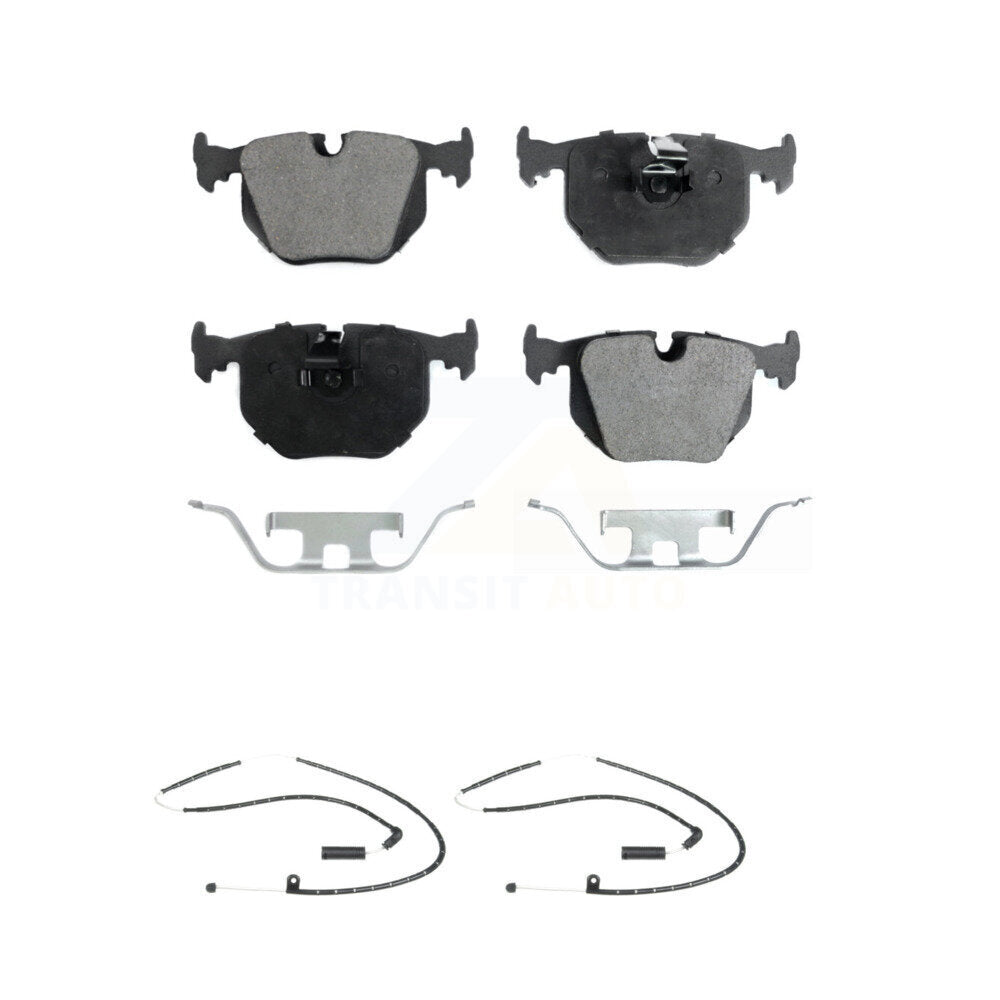 Semi-Metallic Disc Brake Pads And Wear Sensors Rear Kit For Land Rover Range