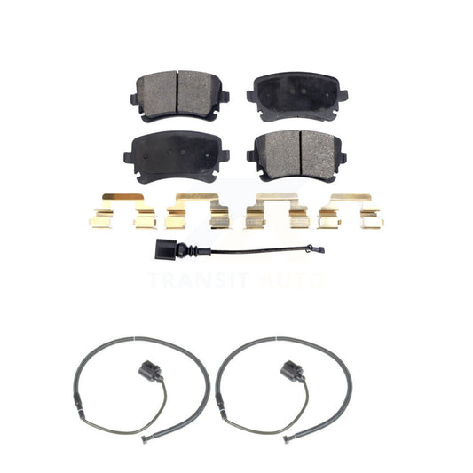 Semi-Metallic Brake Pad & Extra Wear Sensor Rear Kit For Volkswagen Phaeton Audi