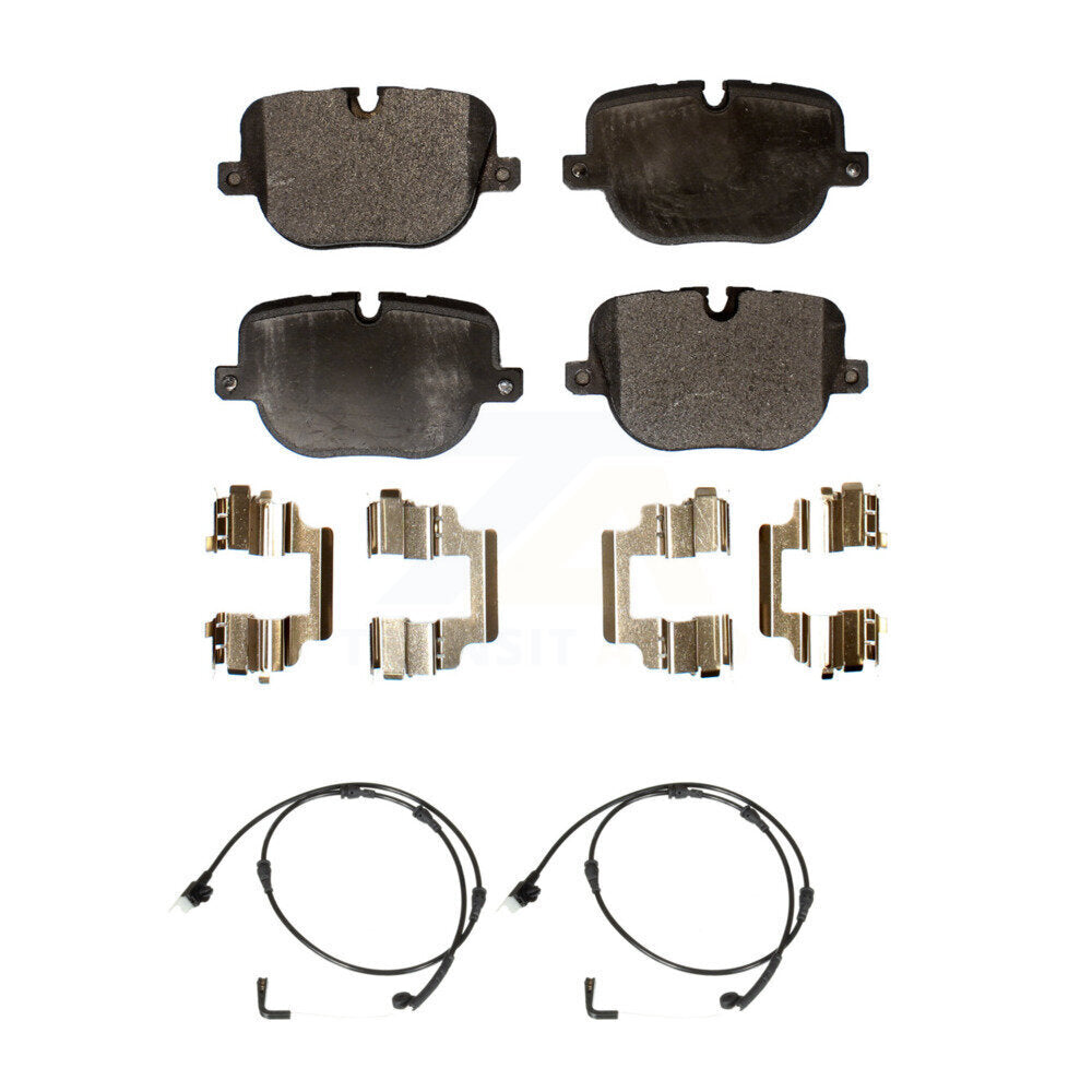 Semi-Metallic Disc Brake Pad And Wear Sensor Rear Kit For Land Rover Range Sport