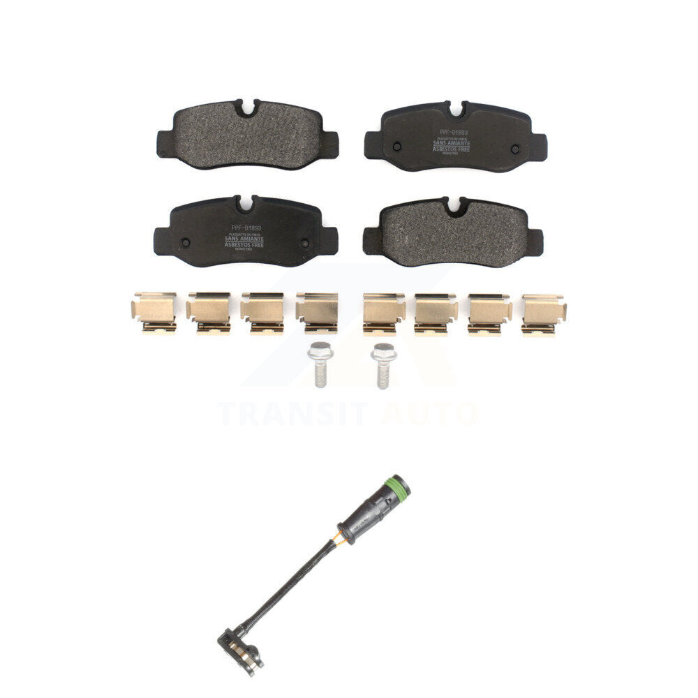 Semi-Metallic Disc Brake Pads Wear Sensor Rear Kit For Mercedes-Benz Metris 2.0L