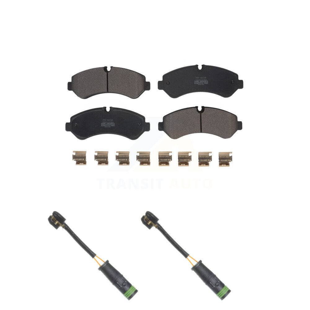 Semi-Metallic Brake Pad And Wear Sensor Rear Kit For Mercedes-Benz Sprinter 4500