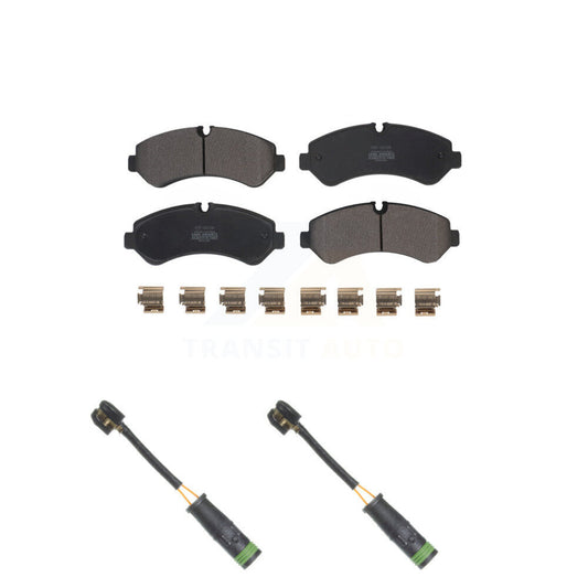 Semi-Metallic Brake Pad And Wear Sensor Rear Kit For Mercedes-Benz Sprinter 4500