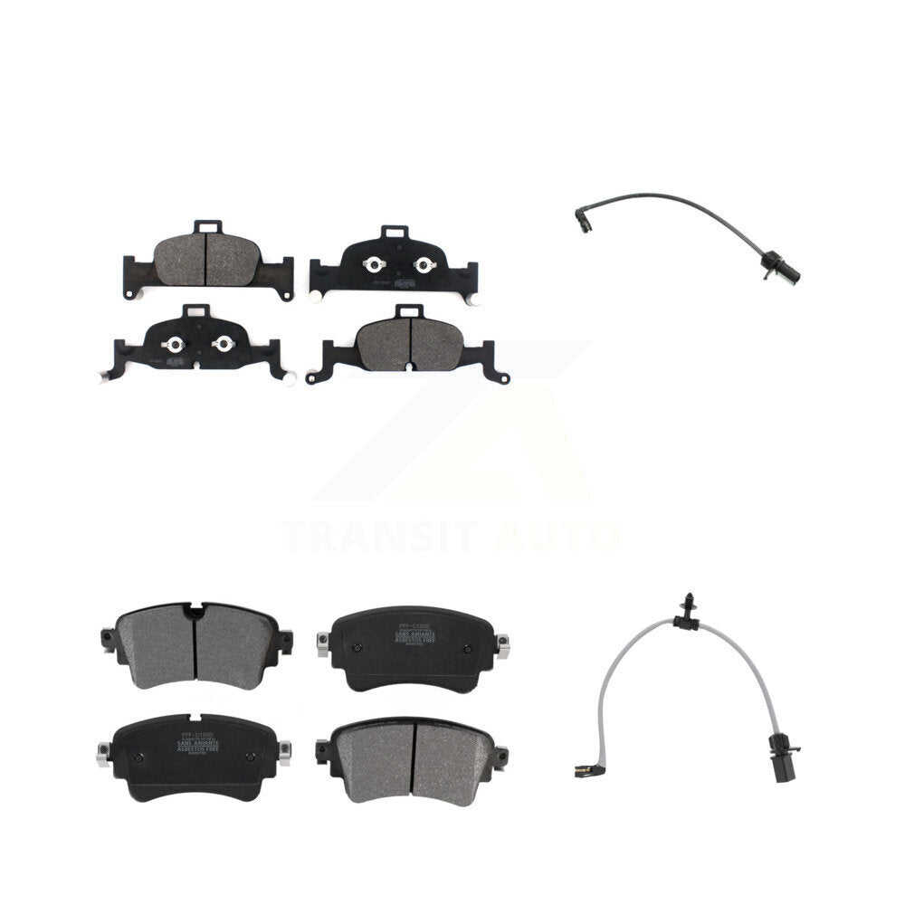 Semi-Metallic Disc Brake Pad Wear Sensor Front Rear Kit For Audi A6 Quattro 2.0L