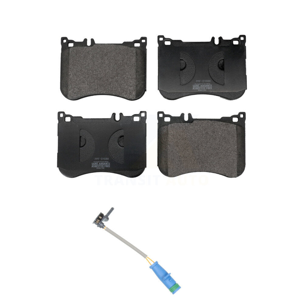 Semi-Metallic Brake Pads & Wear Sensor Front Kit For Mercedes-Benz S550 S560 E53