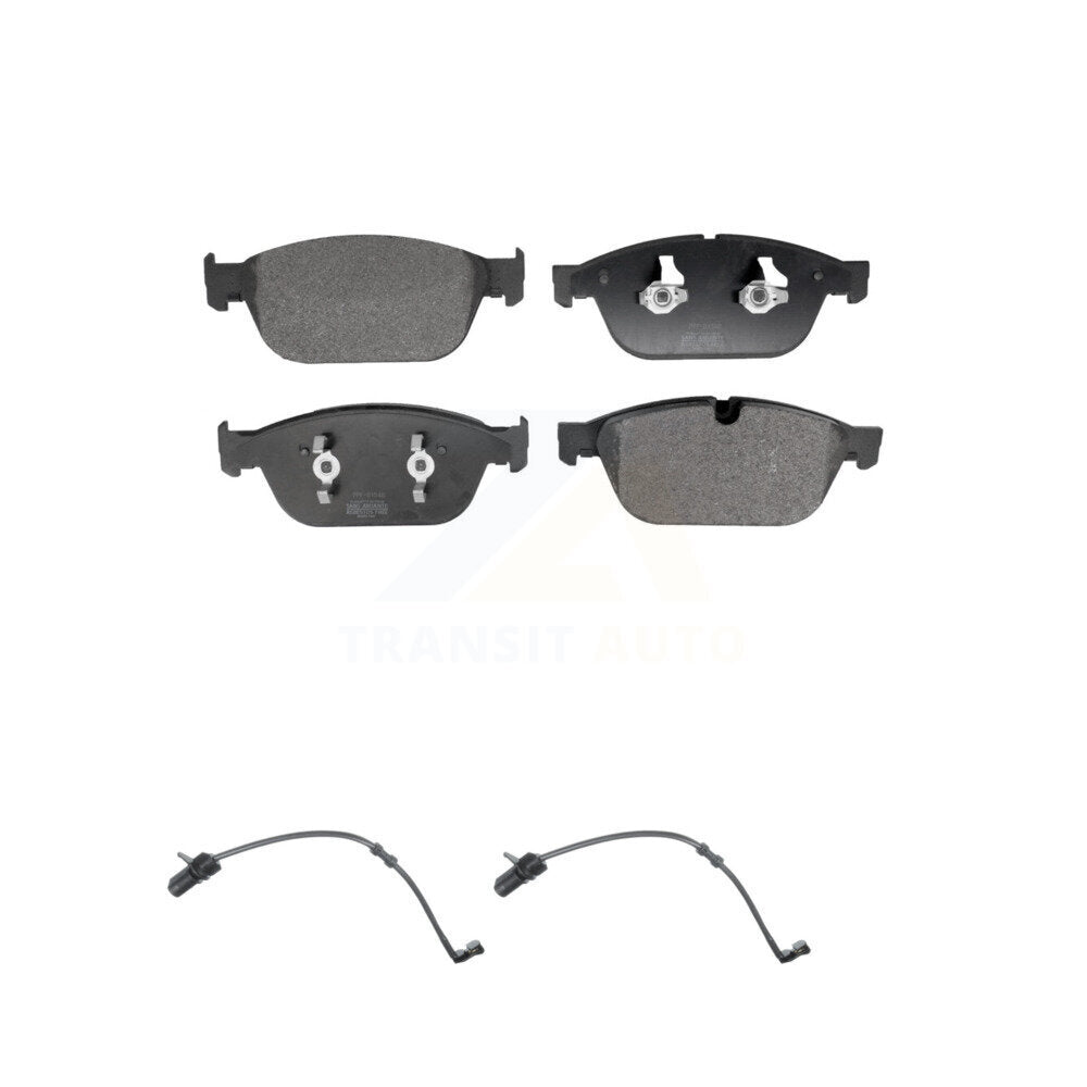 Semi-Metallic Disc Brake Pads And Wear Sensors Front Kit For Audi SQ5 A8 Quattro