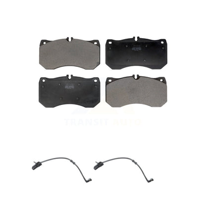 Semi-Metallic Disc Brake Pads And Wear Sensors Front Kit For Audi A7 Quattro A8