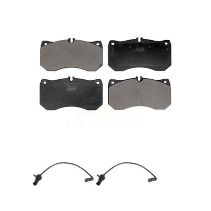 Semi-Metallic Disc Brake Pads And Wear Sensors Front Kit For Audi S6 S7 S8