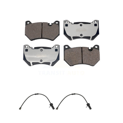 Semi-Metallic Disc Brake Pads And Wear Sensors Front Kit For Audi Q5 2.0L