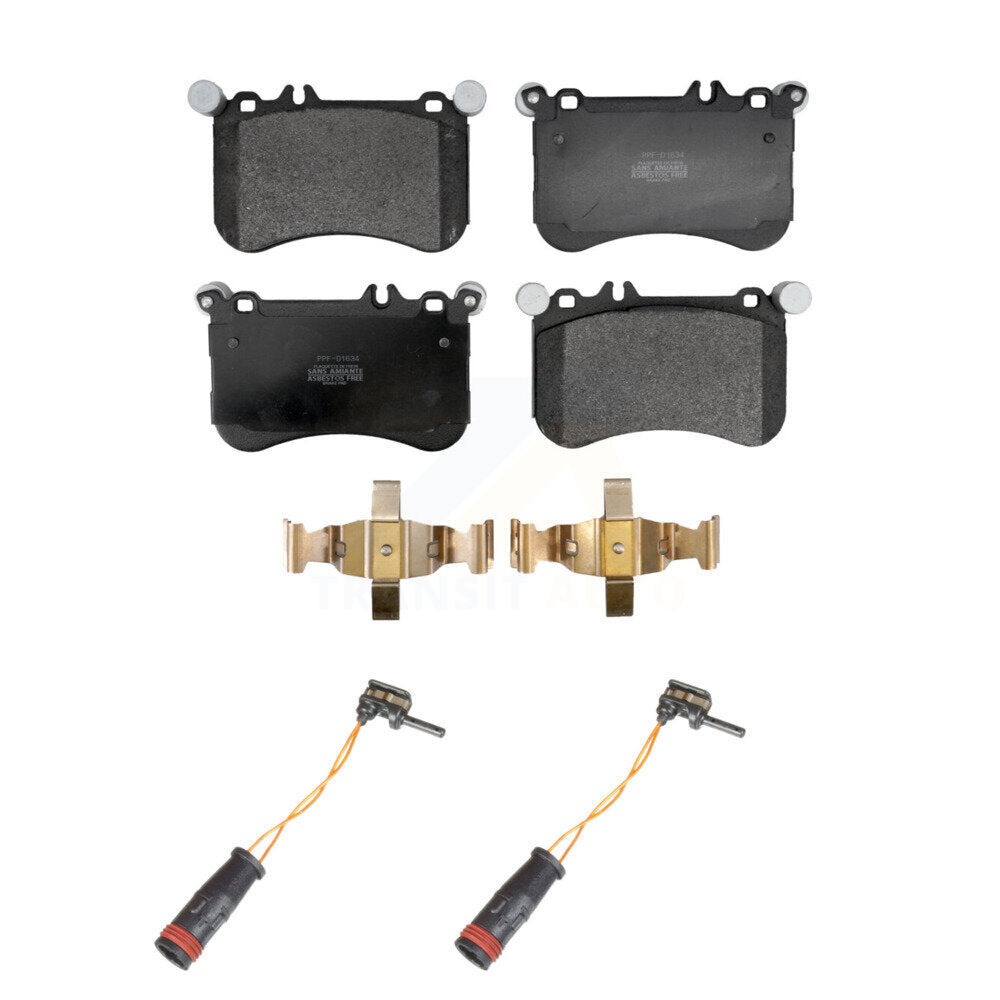 Semi-Metallic Brake Pads Wear Sensor Front Kit For Mercedes-Benz CLS550 E550 AMG