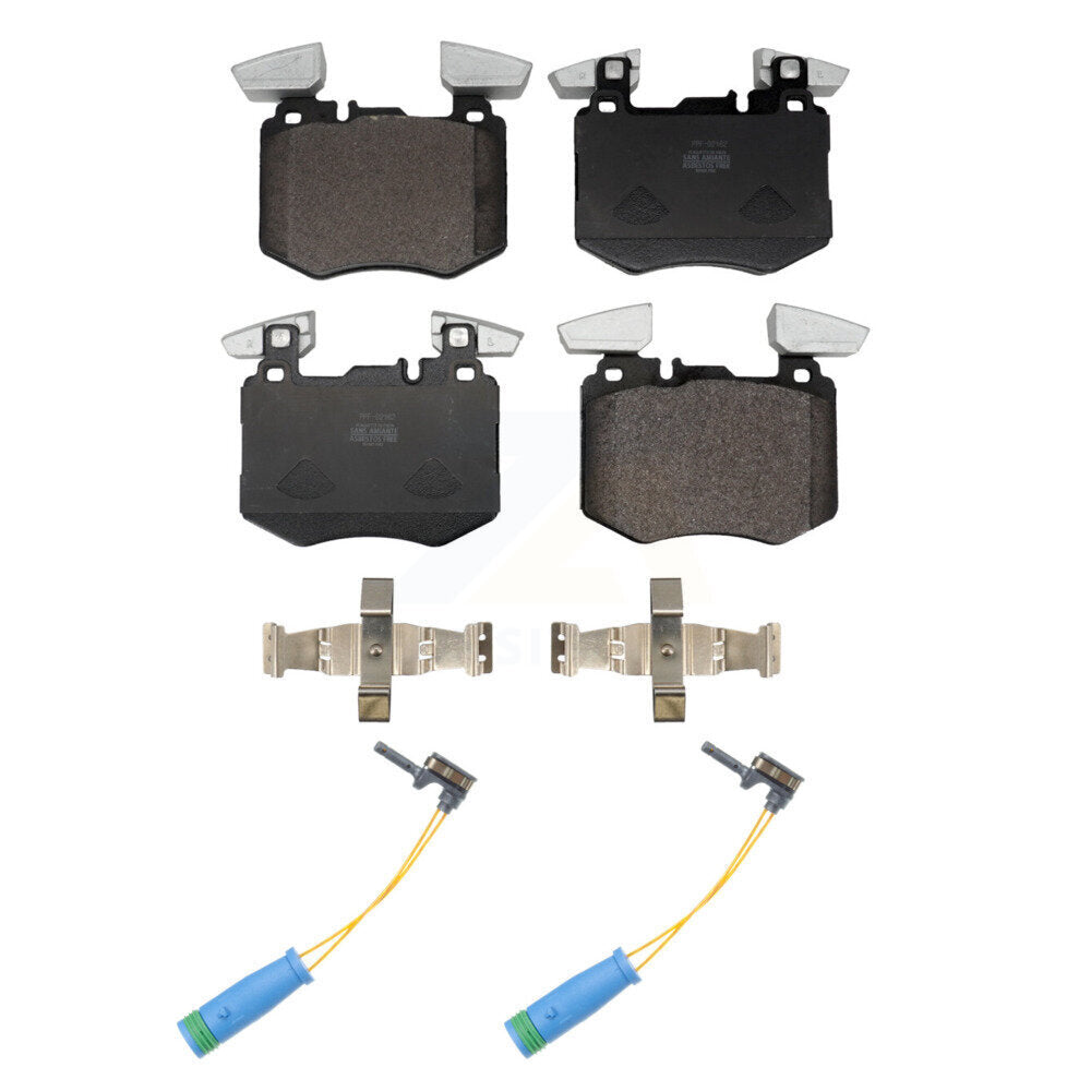 Semi-Metallic Disc Brake Pads And Wear Sensor Front Kit For Mercedes-Benz GLC300
