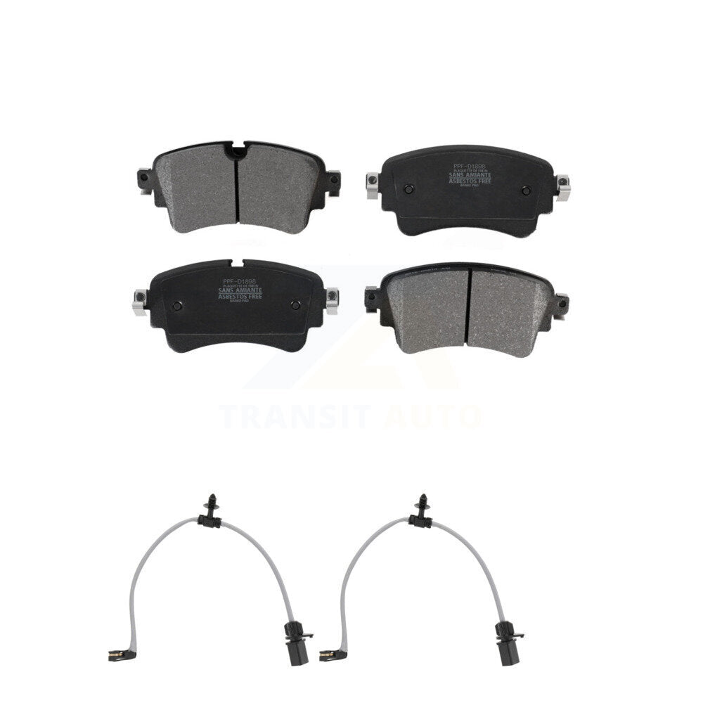 Semi-Metallic Brake Pad Wear Sensor Rear Kit For Audi Q5 A6 Quattro A7 Sportback