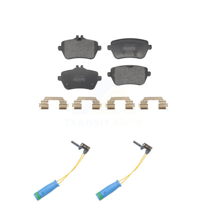 Semi-Metallic Brake Pads & Wear Sensor Rear Kit For 2015 Mercedes-Benz S400 3.0L