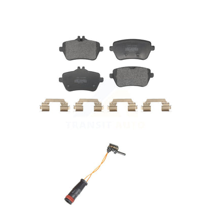 Semi-Metallic Brake Pad & Wear Sensor Rear Kit For Mercedes-Benz S550 S560 SL450