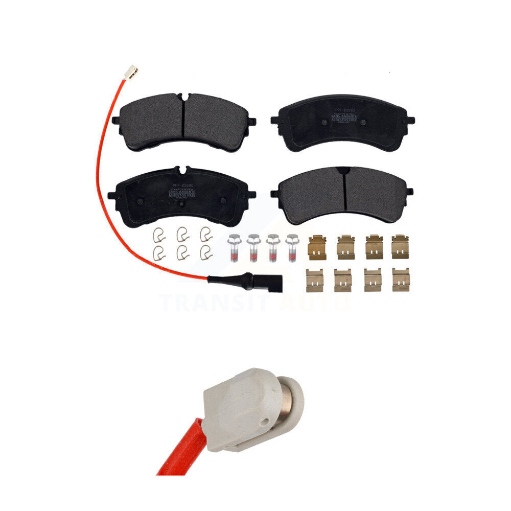 Semi-Metallic Disc Brake Pads Extra Wear Sensor Rear Kit For Ford Transit-350 HD