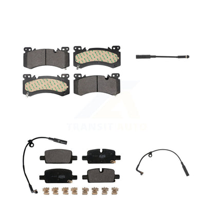 Semi-Metallic Brake Pad And Extra Wear Sensor Front Rear Kit For Chevrolet Tahoe