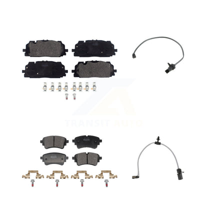 Semi-Metallic Brake Pads Wear Sensor Front Rear Kit For Audi SQ5 Sportback A6 A7