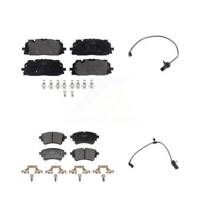Semi-Metallic Disc Brake Pad Wear Sensor Front Rear Kit For Audi S5 S4 Sportback