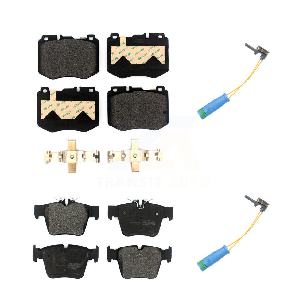 Semi-Metallic Disc Brake Pad Wear Sensor Front Rear Kit For Mercedes-Benz GLC300