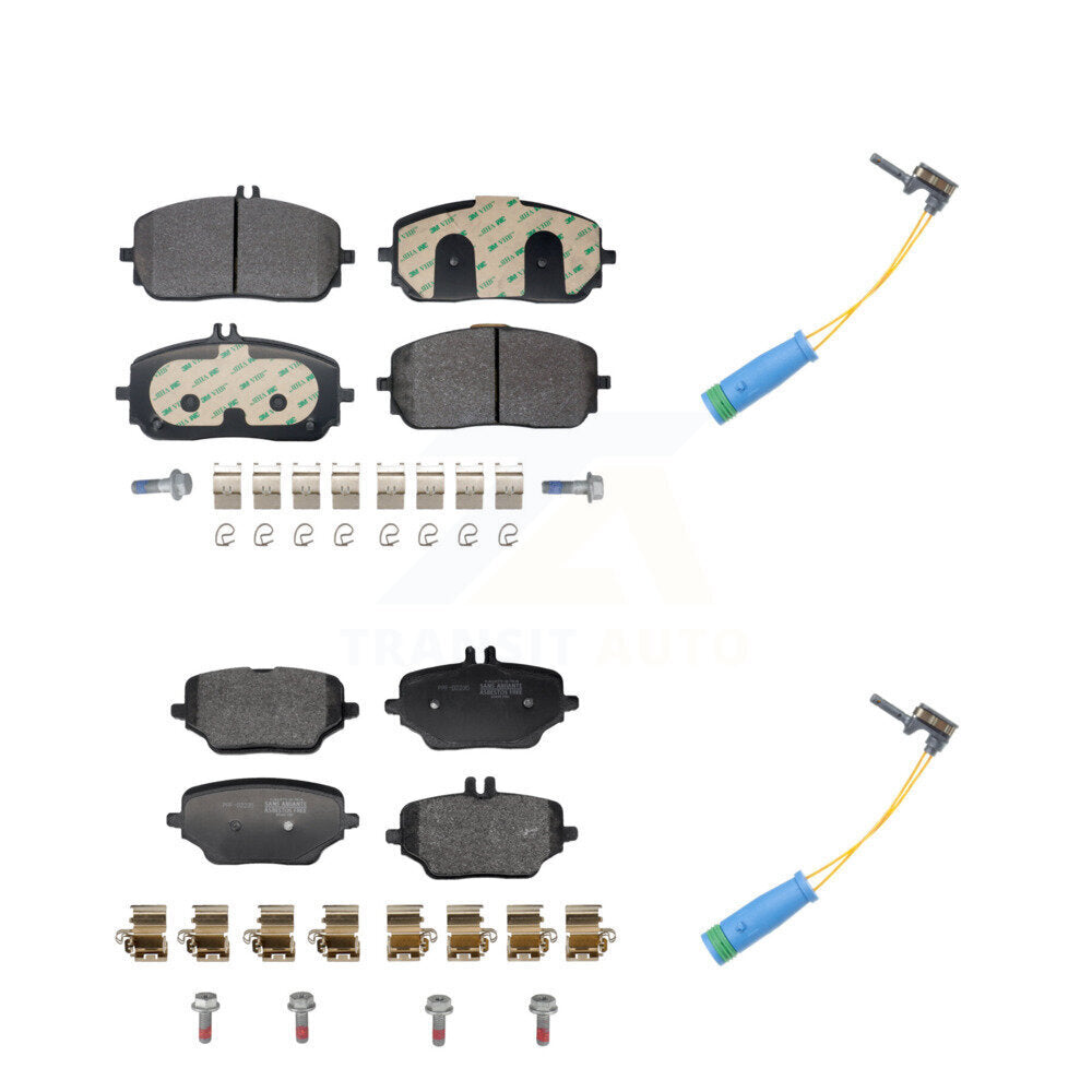 Semi-Metallic Disc Brake Pad Wear Sensor Front Rear Kit For Mercedes-Benz GLE350