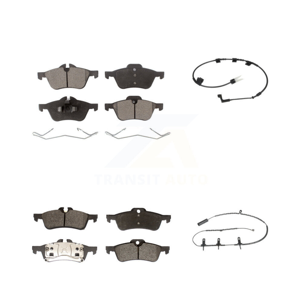Semi-Metallic Disc Brake Pads And Wear Sensors Front Rear Kit For Mini Cooper