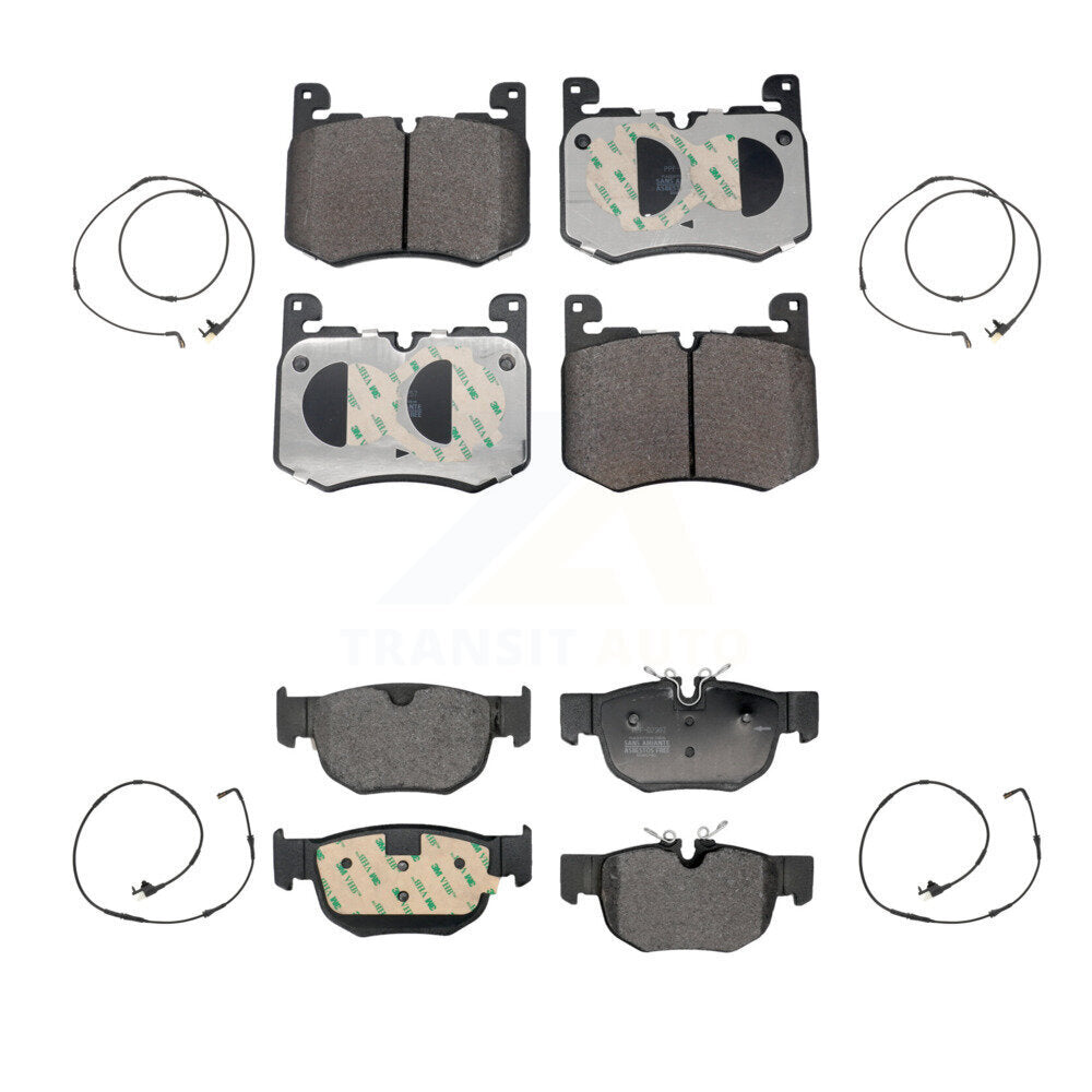 Semi-Metallic Brake Pads Wear Sensor Front Rear Kit For Jaguar F-Pace Land Rover