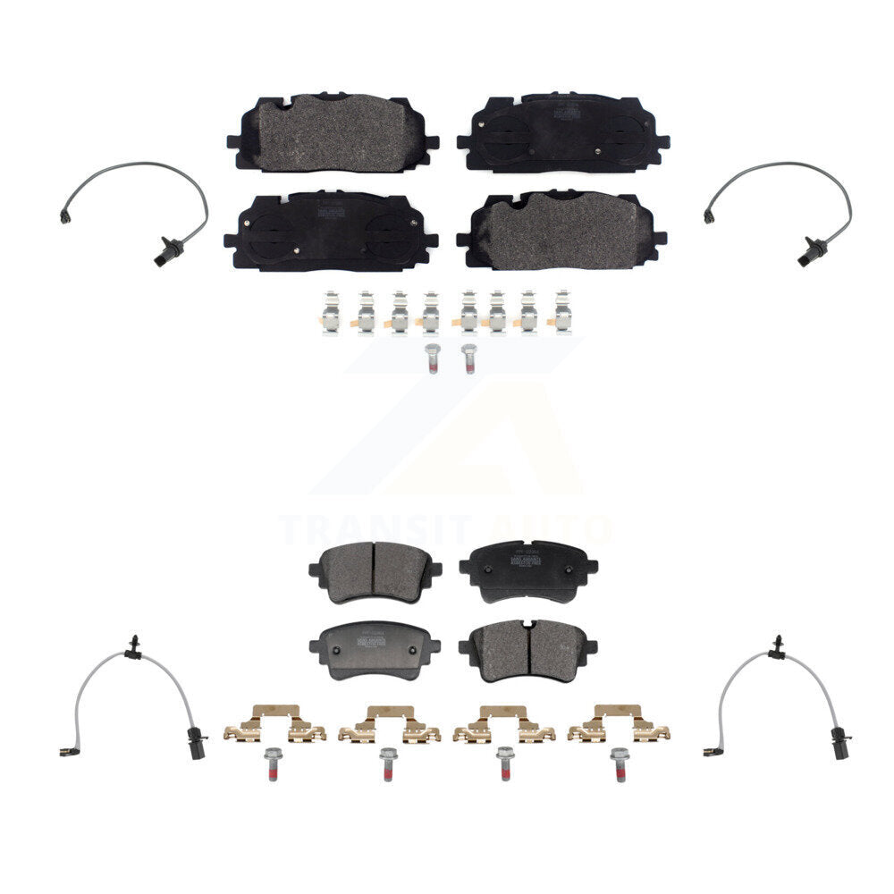 Semi-Metallic Brake Pads Wear Sensor Front Rear Kit For Audi SQ5 Sportback A6 A7