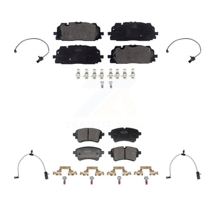 Semi-Metallic Brake Pads Wear Sensor Front Rear Kit For Audi SQ5 Sportback A6 A7