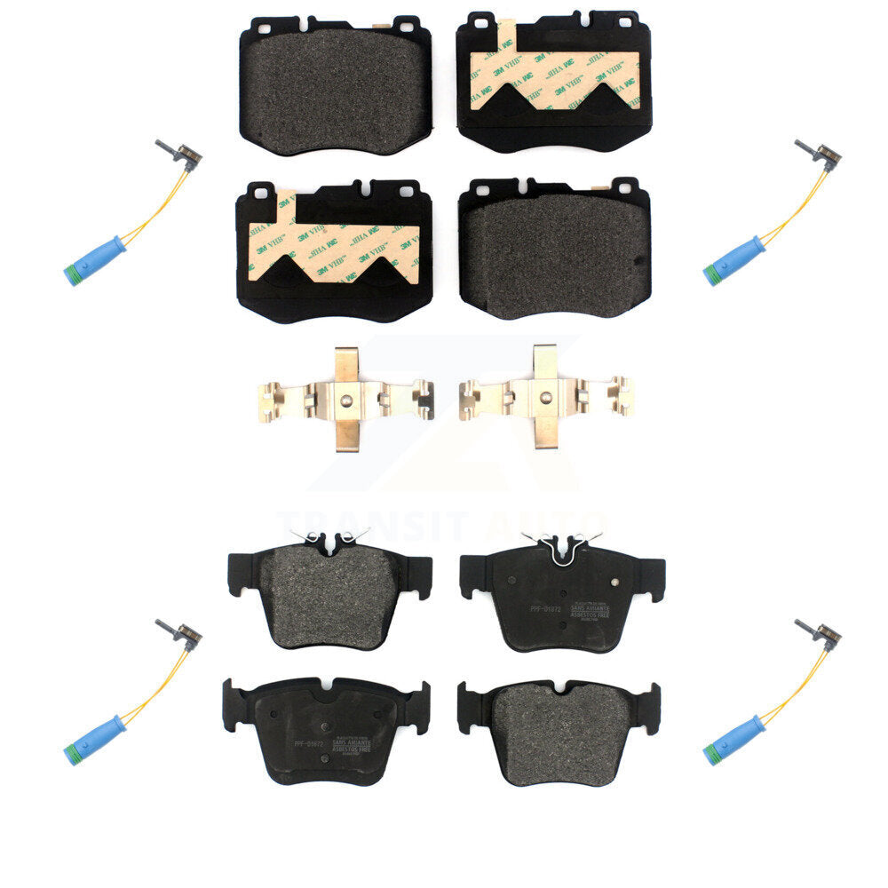 Semi-Metallic Disc Brake Pad Wear Sensor Front Rear Kit For Mercedes-Benz GLC300