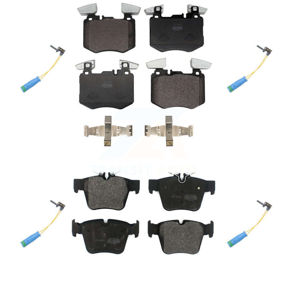 Semi-Metallic Disc Brake Pad Wear Sensor Front Rear Kit For Mercedes-Benz GLC300